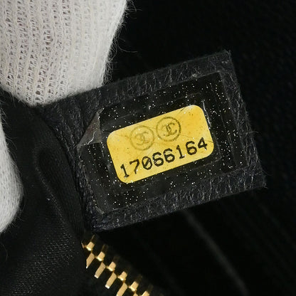 Chanel 2012-2013 Black Caviar Grand Shopping Tote GST Chain Handbag