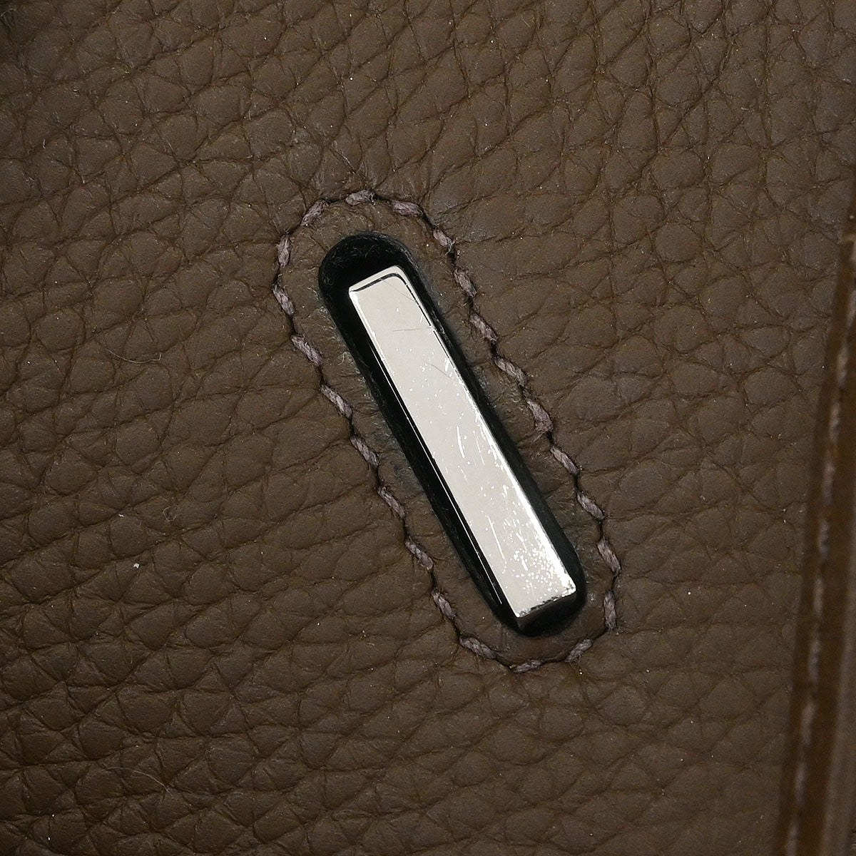 Hermes Taupe Gray Taurillon Clemence Birkin 40 Handbag