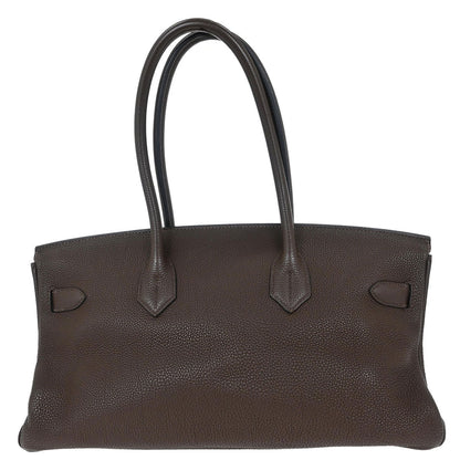 Hermes Chocolat Togo JPG Shoulder Birkin Handbag