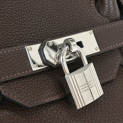 Hermes Chocolat Togo JPG Shoulder Birkin Handbag