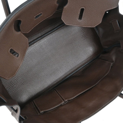 Hermes Chocolat Togo JPG Shoulder Birkin Handbag