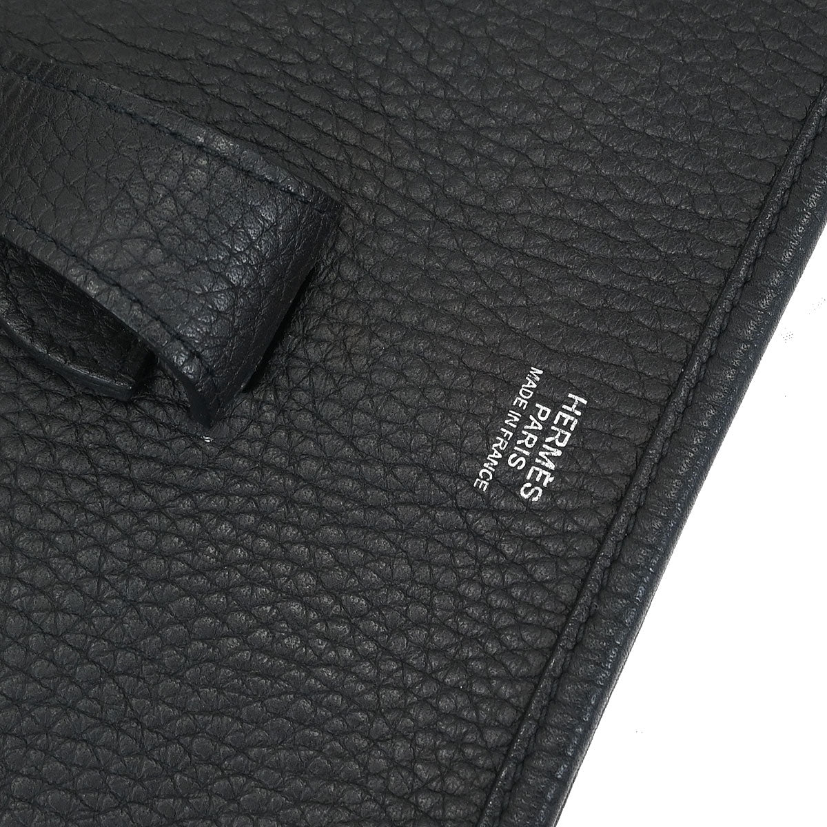 Hermes Black Taurillon Clemence Evelyne 3 GM Shoulder Bag