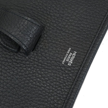 Hermes Black Taurillon Clemence Evelyne 3 GM Shoulder Bag