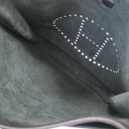 Hermes Black Taurillon Clemence Evelyne 3 GM Shoulder Bag