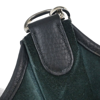 Hermes Black Taurillon Clemence Evelyne 3 GM Shoulder Bag