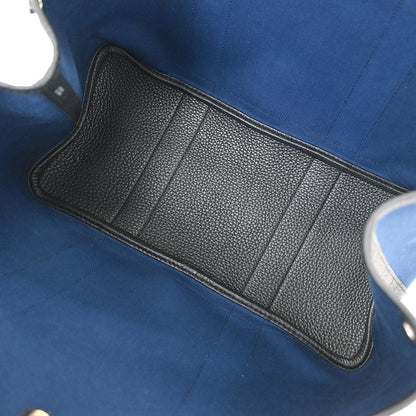 Hermes Navy Toile Officier Negonda Garden Party 36 PM Tote Bag