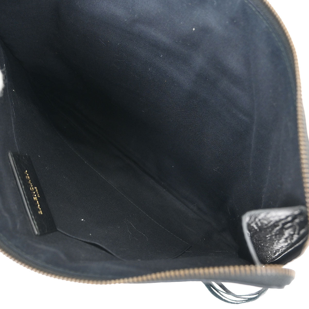 Balenciaga Black Lambskin Graffiti Print Clutch Bag