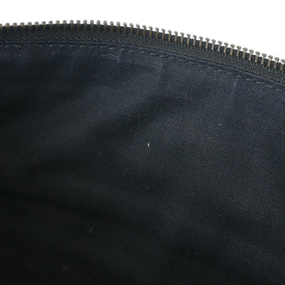 Balenciaga Black Lambskin Graffiti Print Clutch Bag