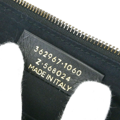 Balenciaga Black Lambskin Graffiti Print Clutch Bag