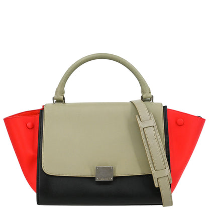 Celine Tricolor Trapeze 2way Shoulder Handbag
