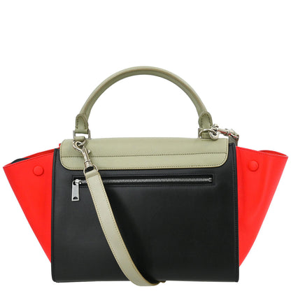 Celine Tricolor Trapeze 2way Shoulder Handbag