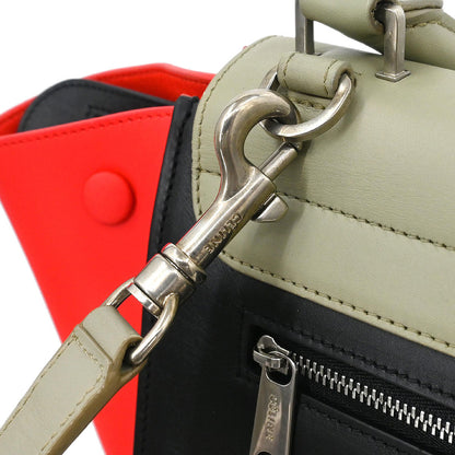 Celine Tricolor Trapeze 2way Shoulder Handbag