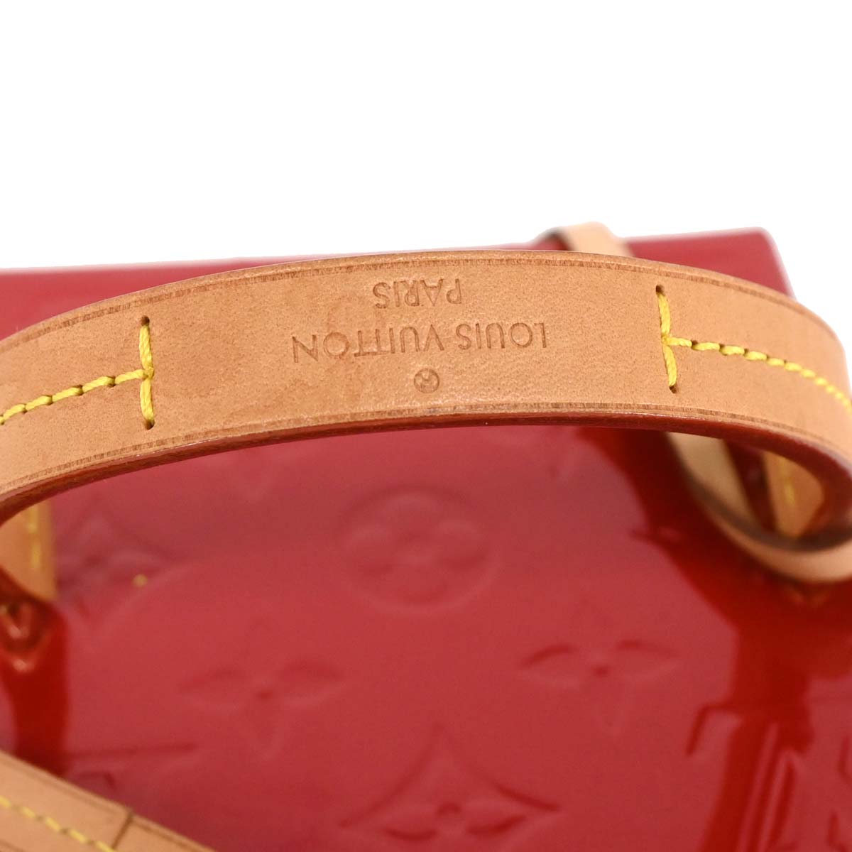 Louis Vuitton Red Vernis Bleecker Box Handbag M52464