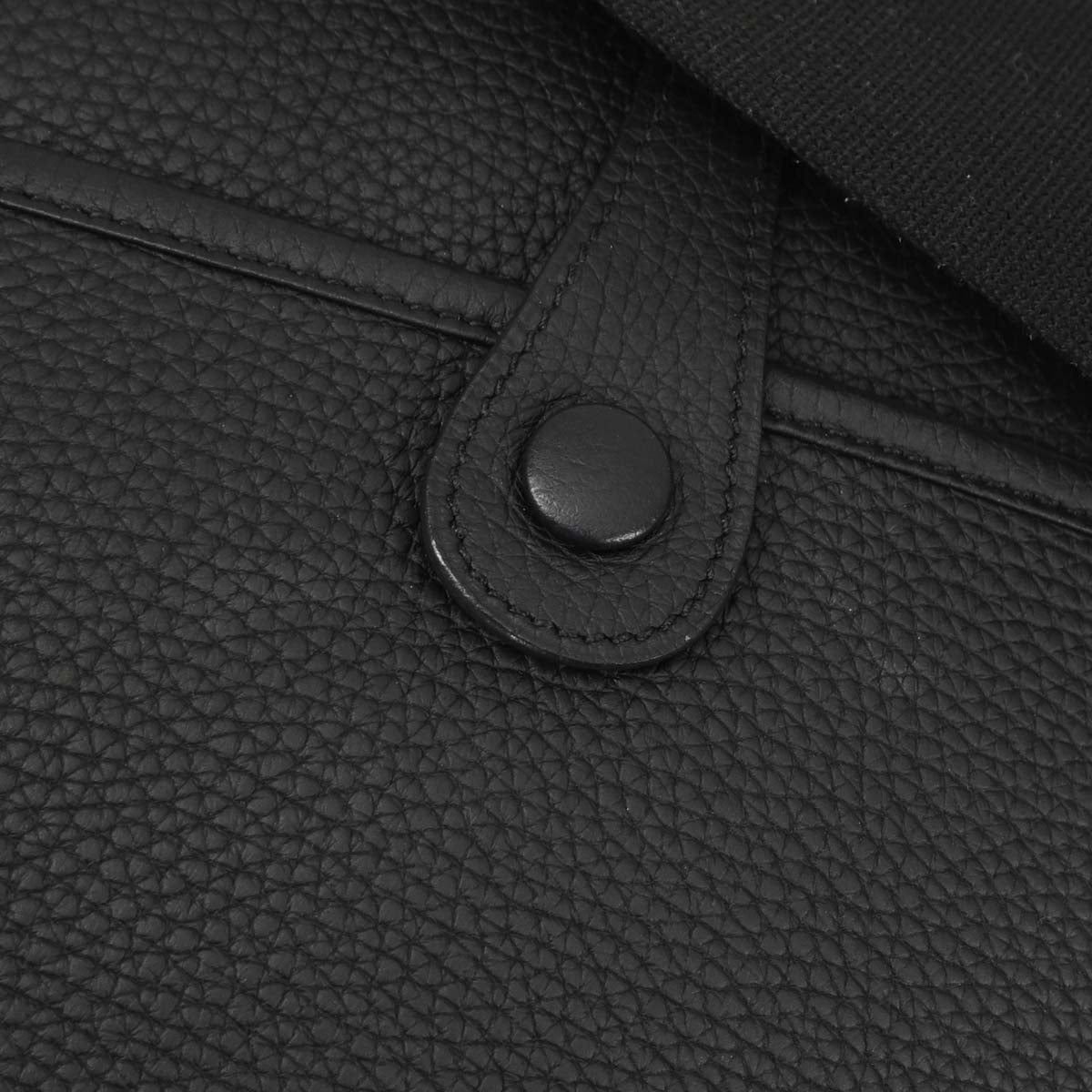 Hermes Black Taurillon Clemence Evelyne 3 29 PM Shoulder Bag