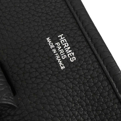 Hermes Black Taurillon Clemence Evelyne 3 29 PM Shoulder Bag