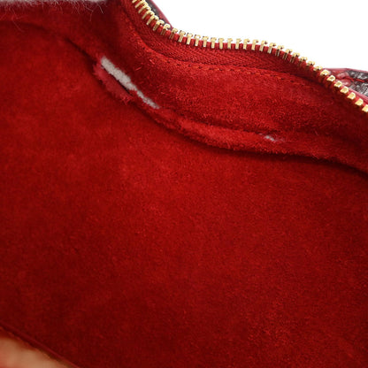 Saint Laurent * Red Python Love Heart Shoulder Bag