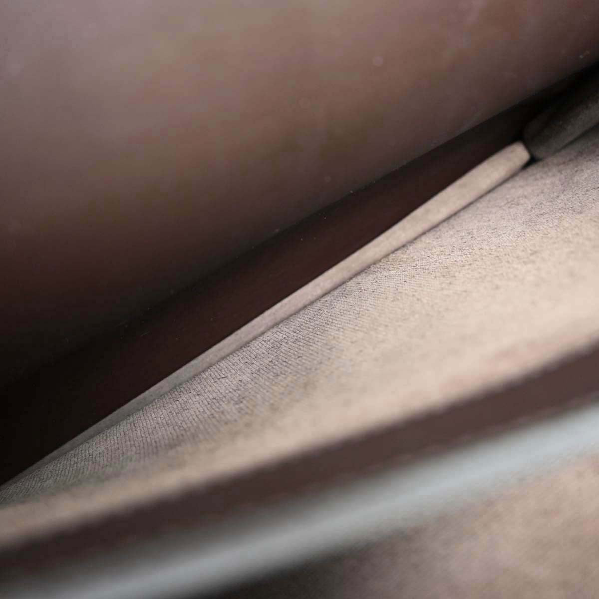 Hermes Chocolat Chamonix Sac a Depeches 38 Handbag