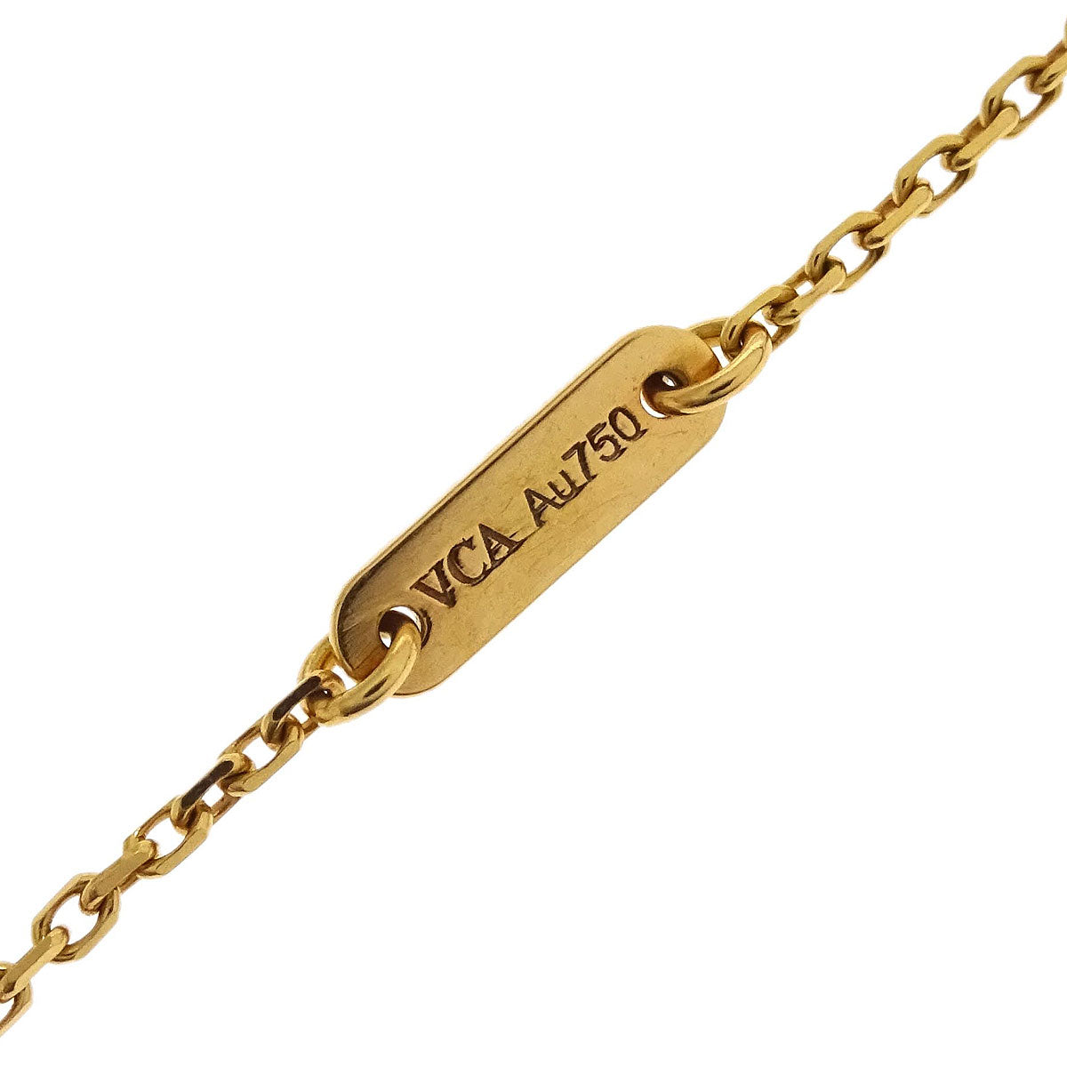 Van Cleef & Arpels Sweet Alhambra Pendant Necklace Carnelian Au750