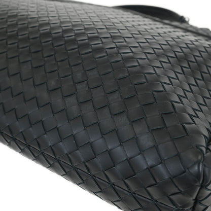 Bottega Veneta Black Calfskin Intrecciato Briefcase Handbag