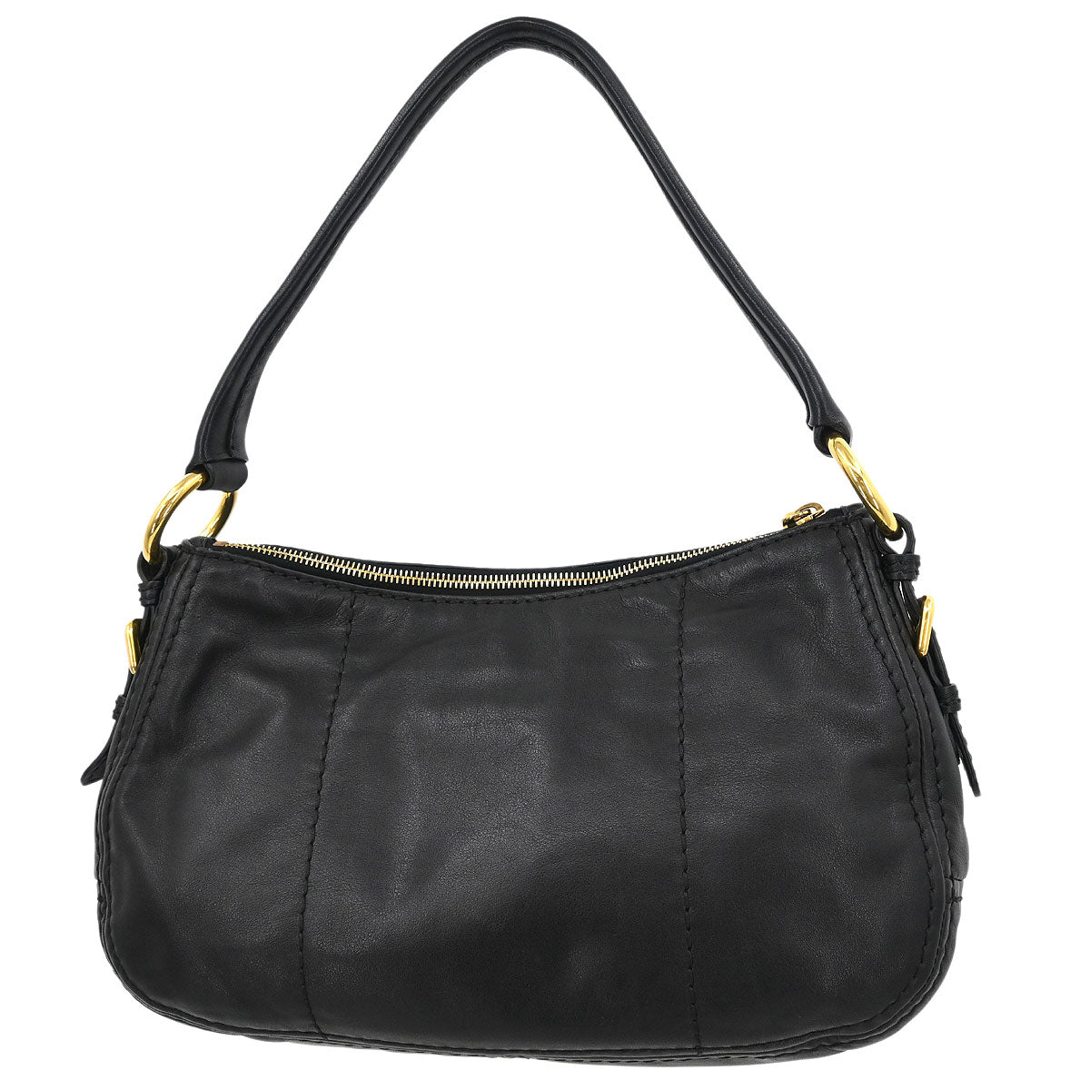 Prada * Black Calfskin Shoulder Bag