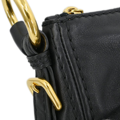 Prada * Black Calfskin Shoulder Bag