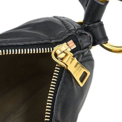 Prada * Black Calfskin Shoulder Bag