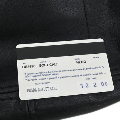 Prada * Black Calfskin Shoulder Bag