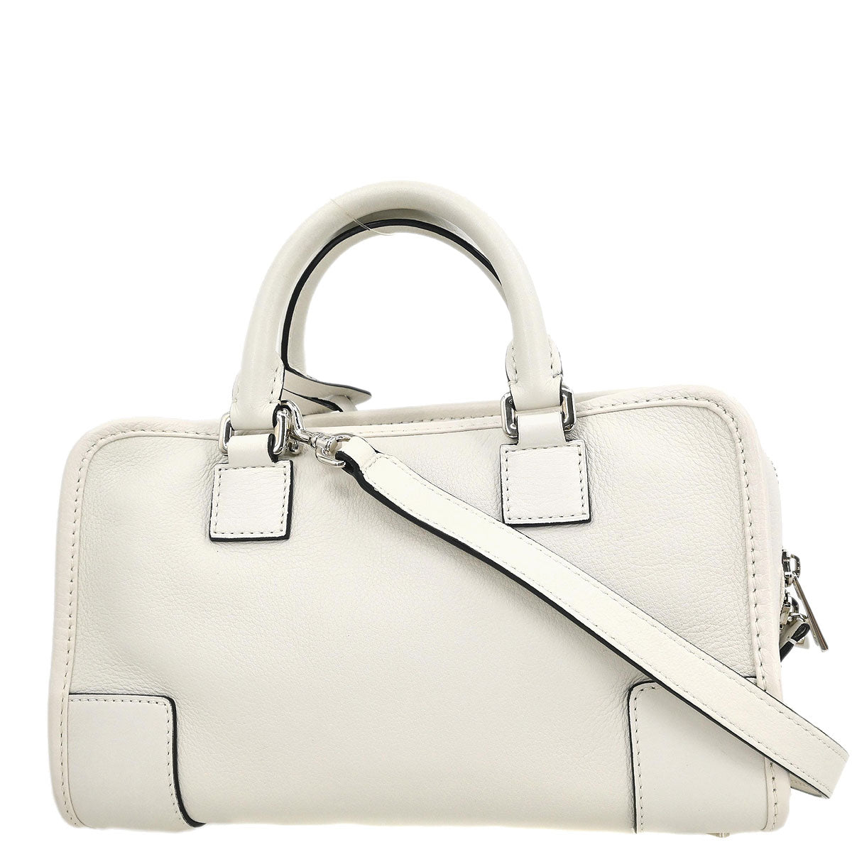 Loewe White Amazona 23 Handbag