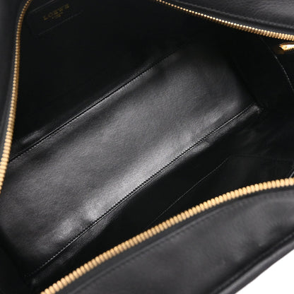 Loewe * Black Brown Pony Hair Leopard Amazona 36 Handbag