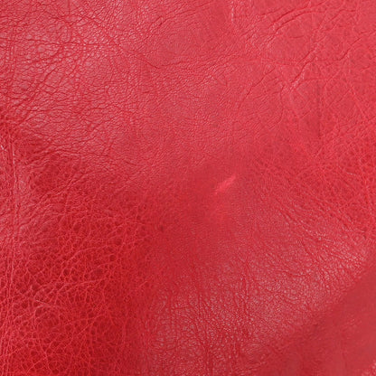 Balenciaga Red Lambskin Tote Bag