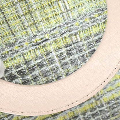 Christian Dior Green Tweed Medium Lady Dior Handbag