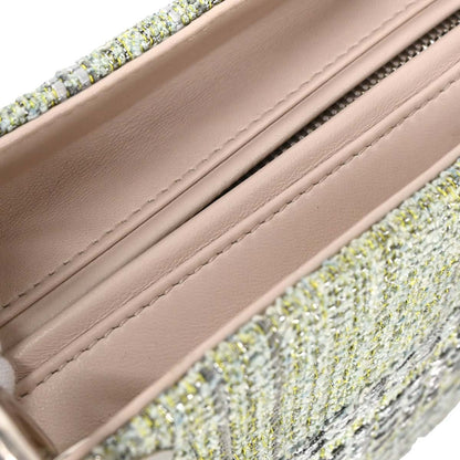 Christian Dior Green Tweed Medium Lady Dior Handbag