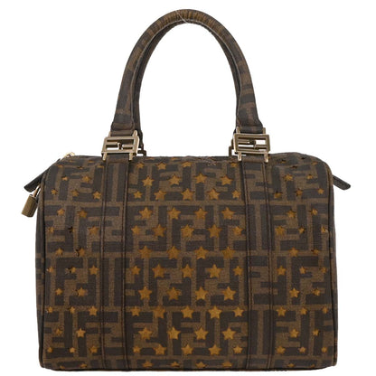 Fendi Brown PVC Zucca Mesh Handbag