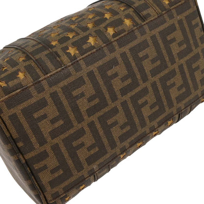 Fendi Brown PVC Zucca Mesh Handbag