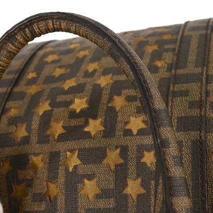 Fendi Brown PVC Zucca Mesh Handbag