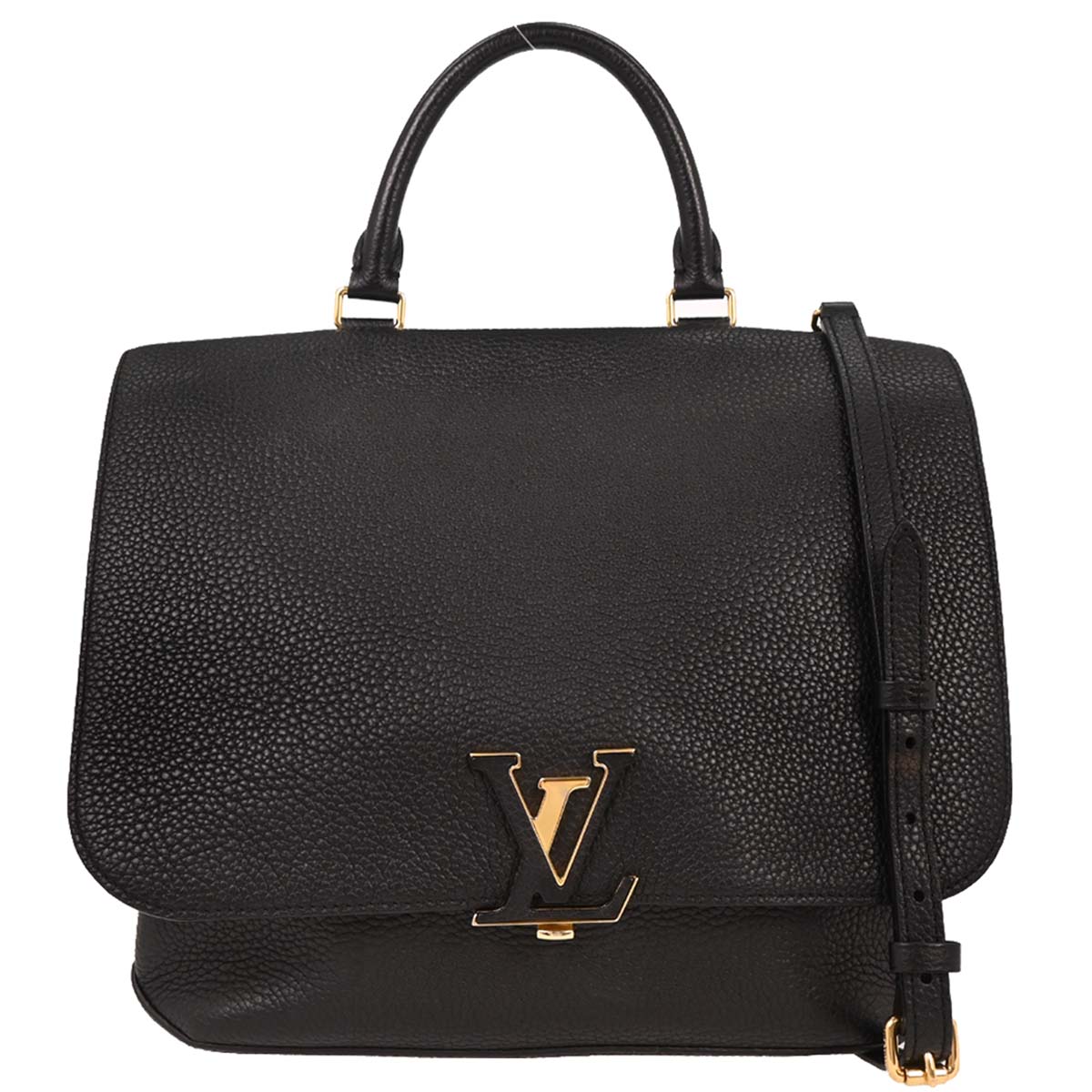 Louis Vuitton Black Taurillon Volta 2way Shoulder Handbag M50255