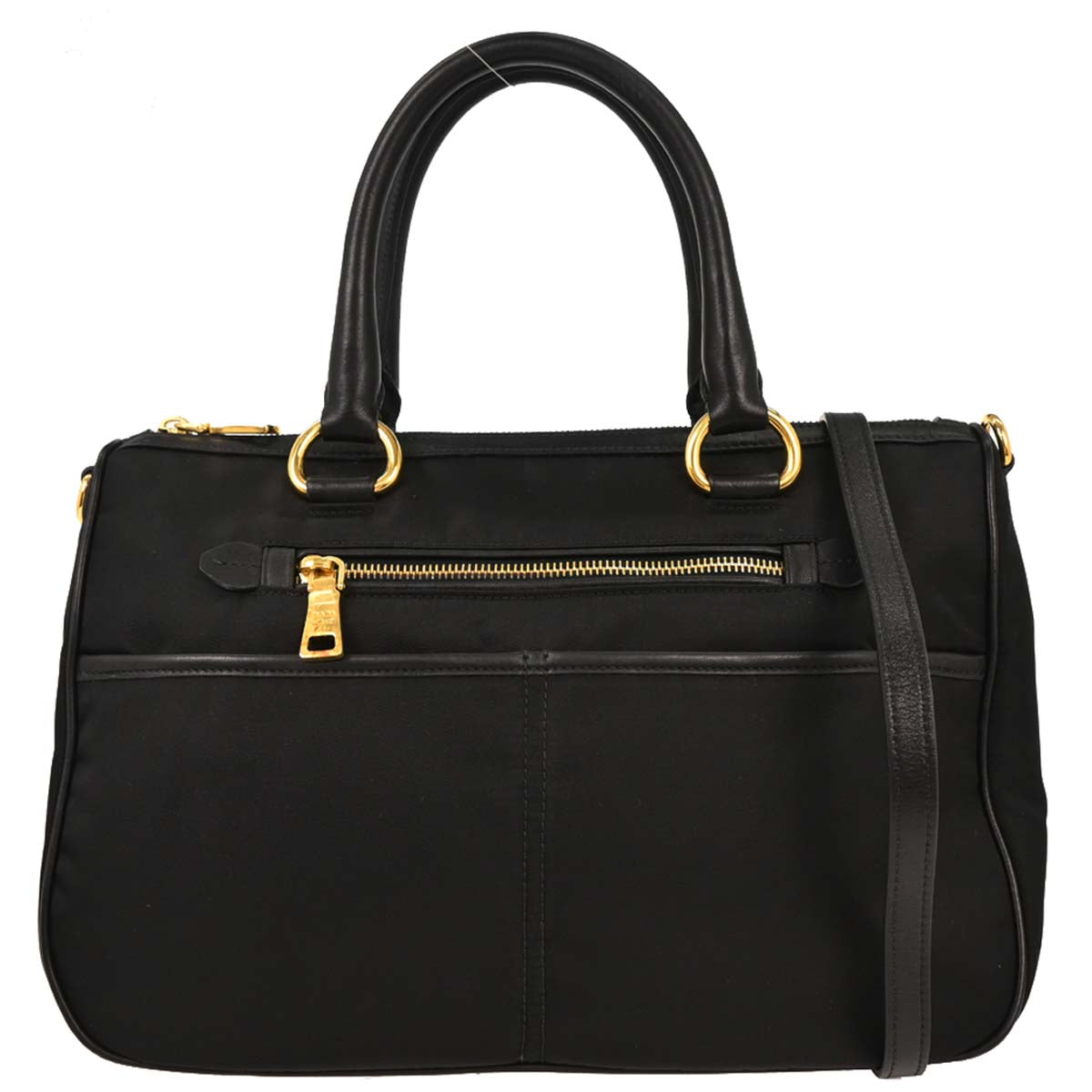 Prada * Black Nylon 2way Shoulder Handbag