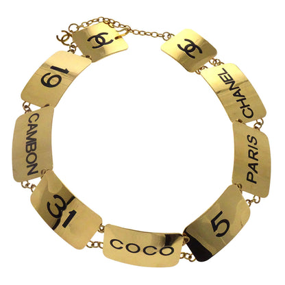 Chanel Chain Belt Gold Small Good 93P Small Good