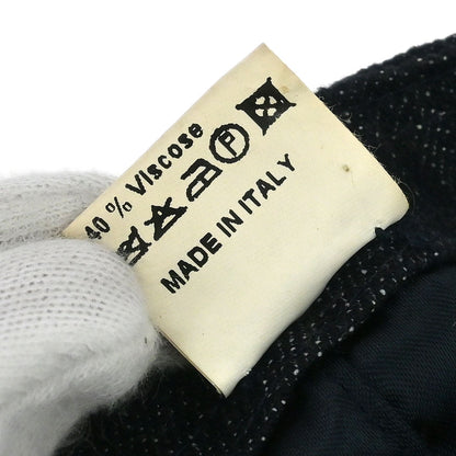 Chanel Cap Hat Denim Navy #M Small Good