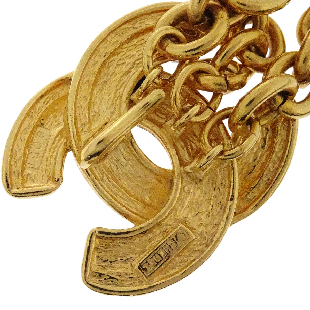 Chanel CC Chain Belt Gold 6051 Small Good