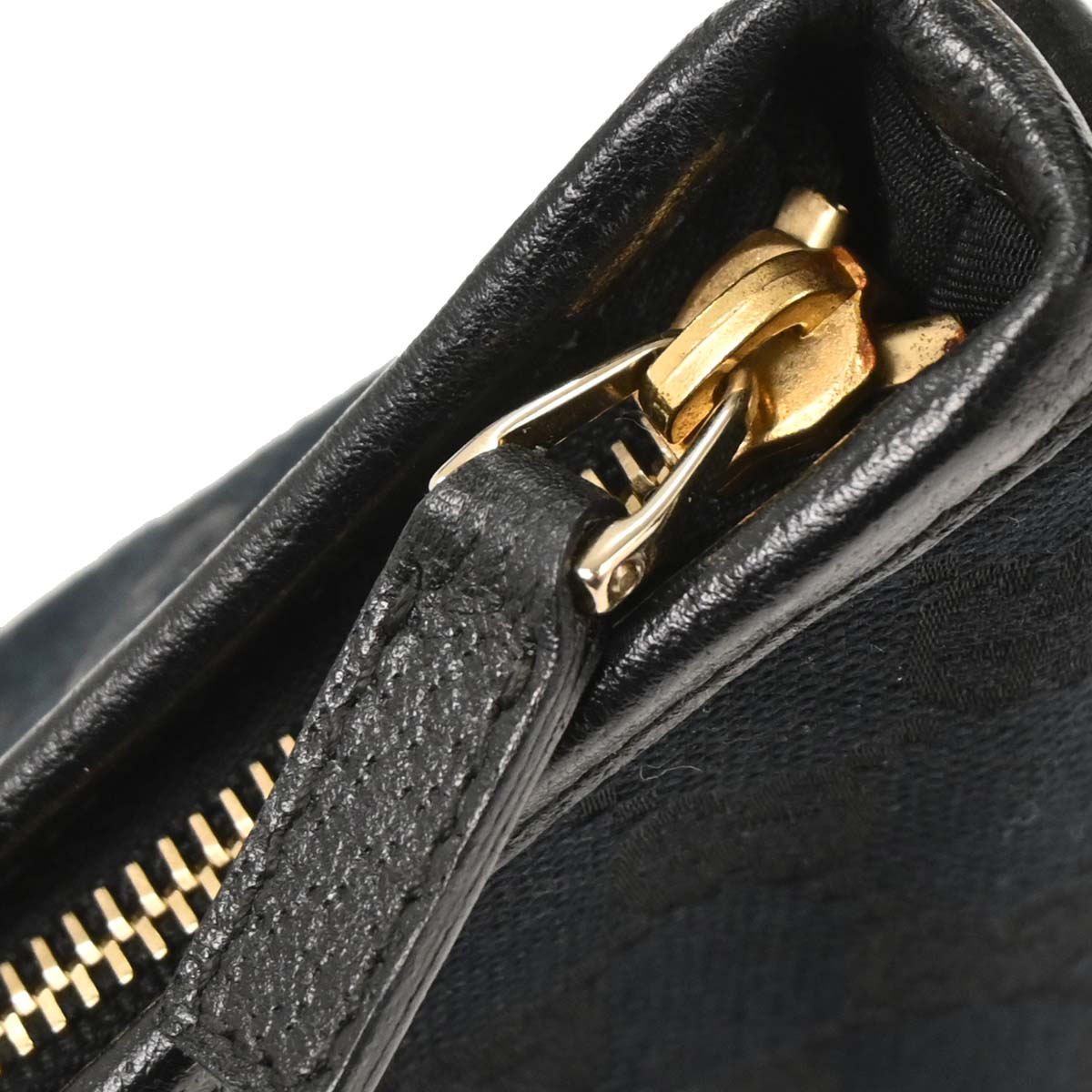 Gucci Black GG Abbey D Ring Handbag