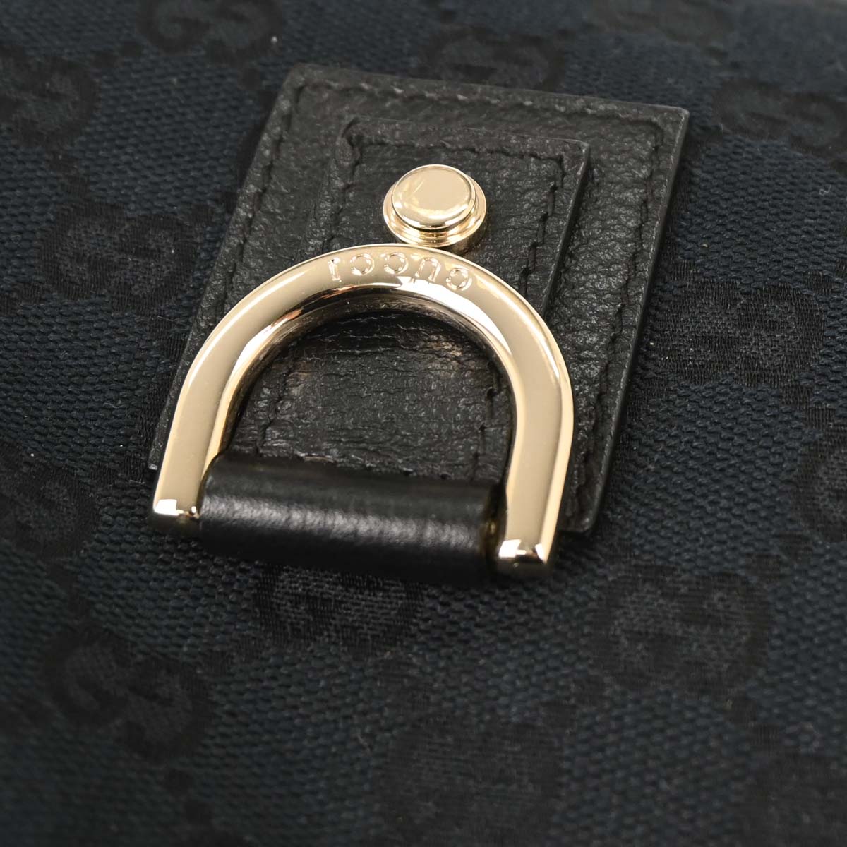 Gucci Black GG Abbey D Ring Handbag