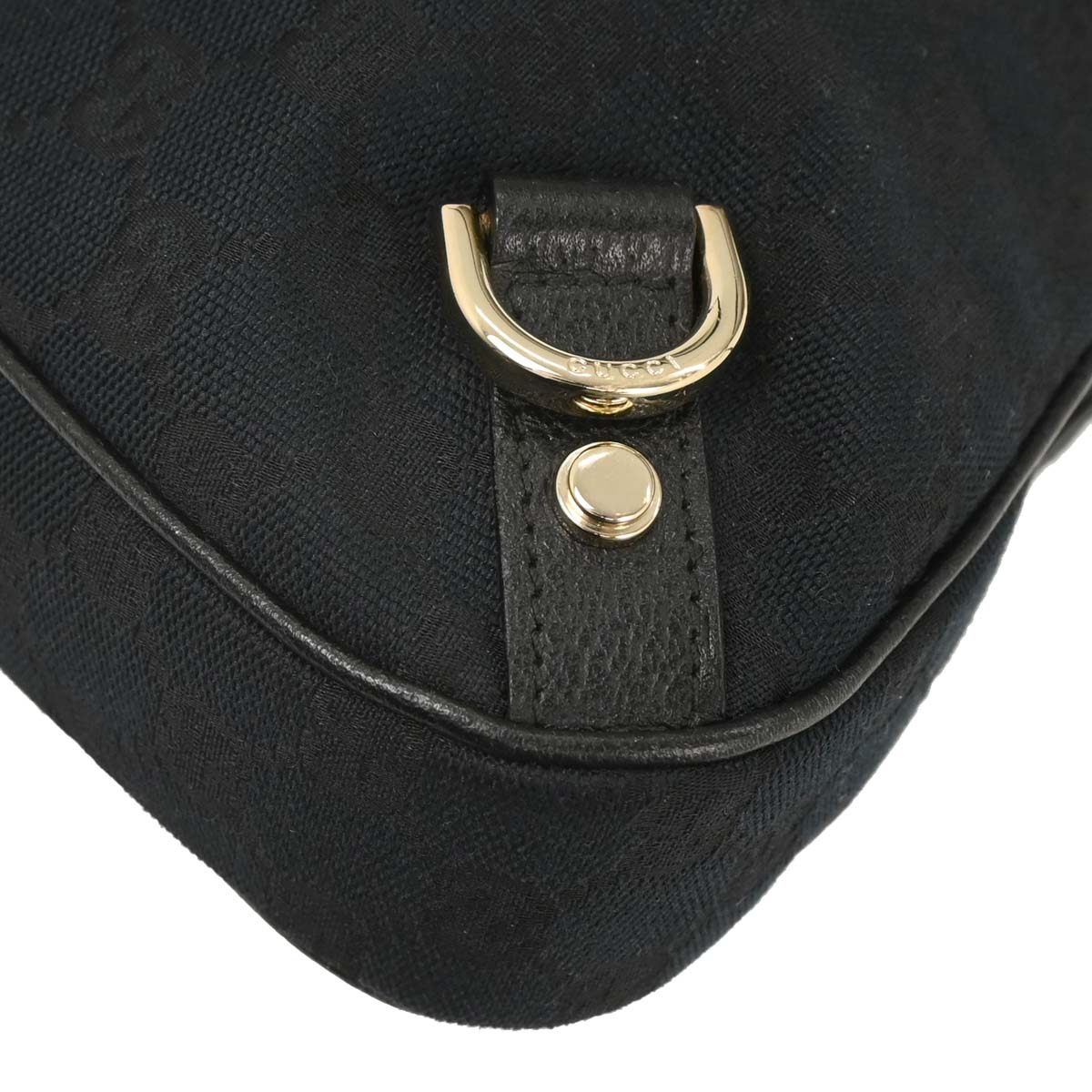 Gucci Black GG Abbey D Ring Handbag