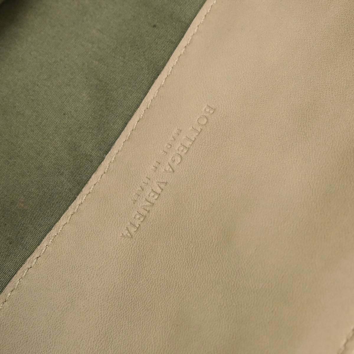 Bottega Veneta Beige Lambskin Intrecciato Tote Bag