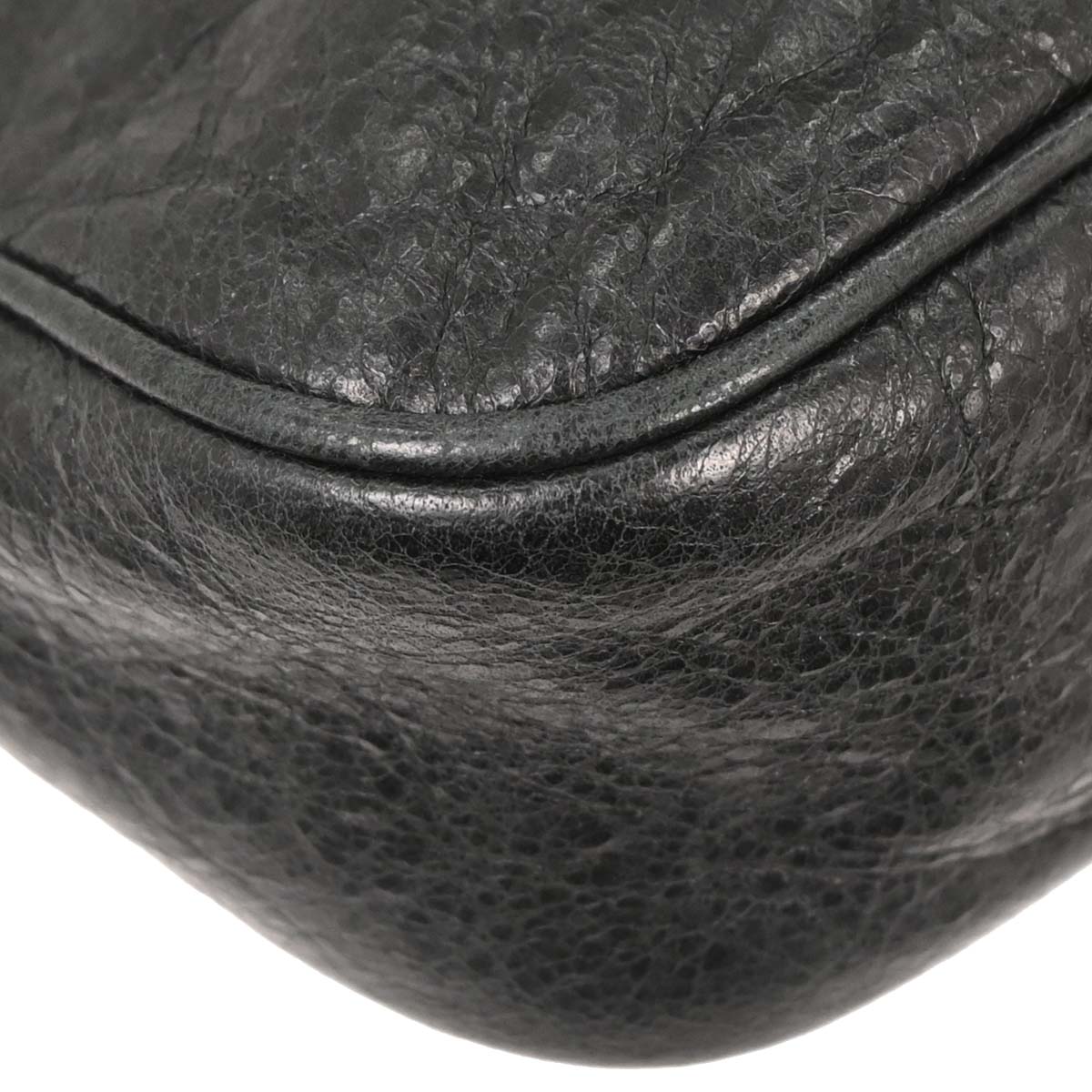 Balenciaga Black Lambskin The Hip Shoulder Bag
