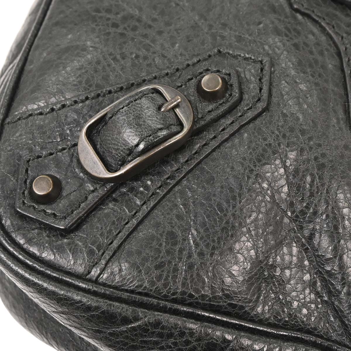 Balenciaga Black Lambskin The Hip Shoulder Bag