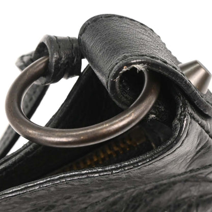 Balenciaga Black Lambskin The Hip Shoulder Bag