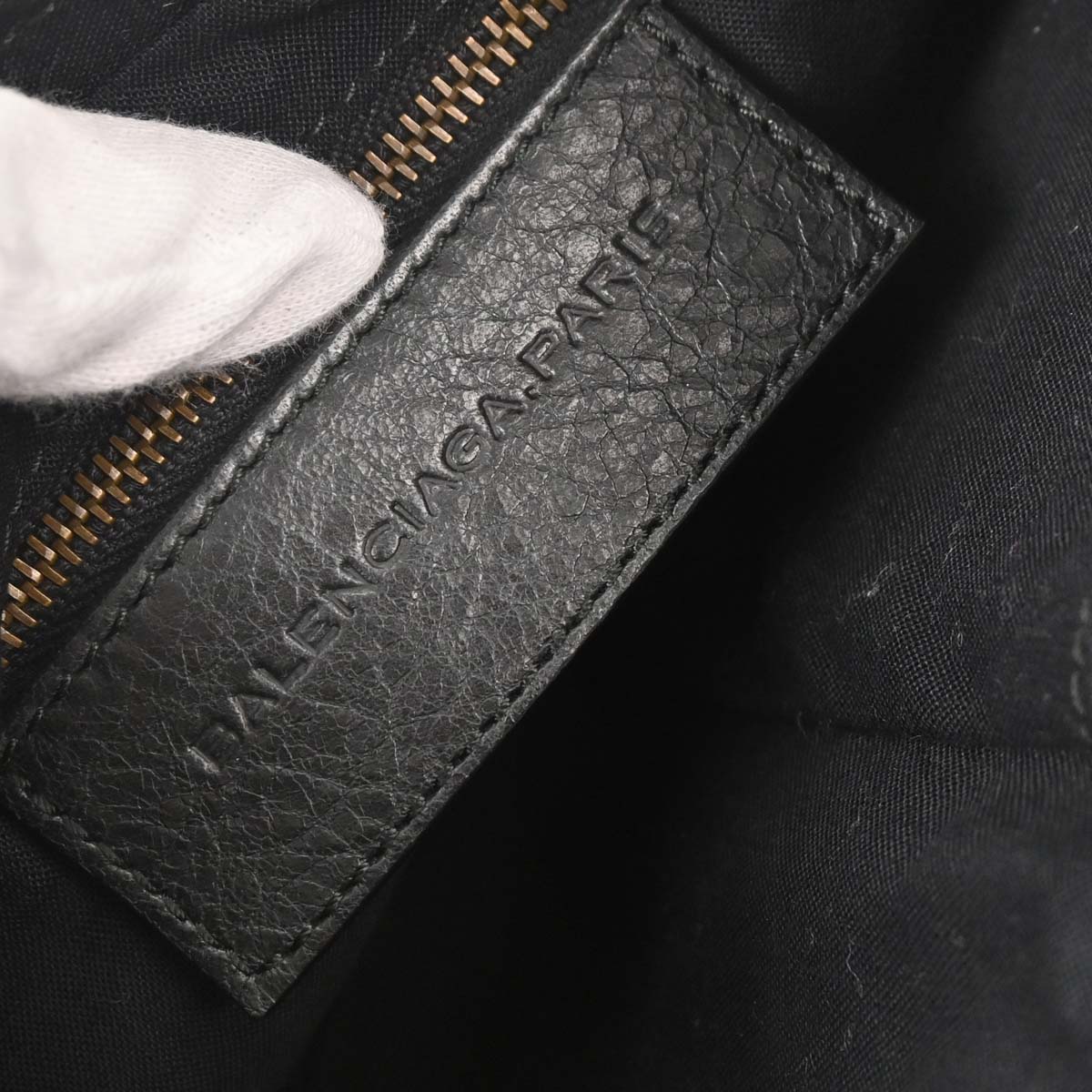 Balenciaga Black Lambskin The Hip Shoulder Bag