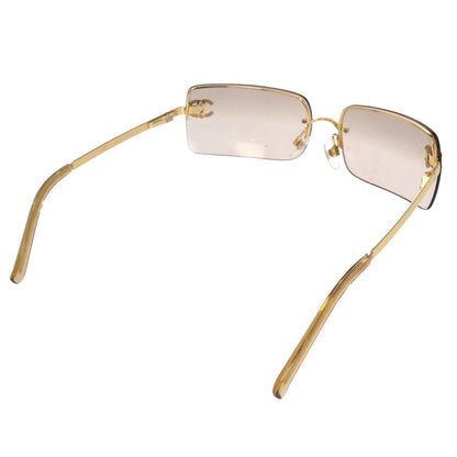 Chanel Sunglasses Eyewear Brown Rhinestone Small Good