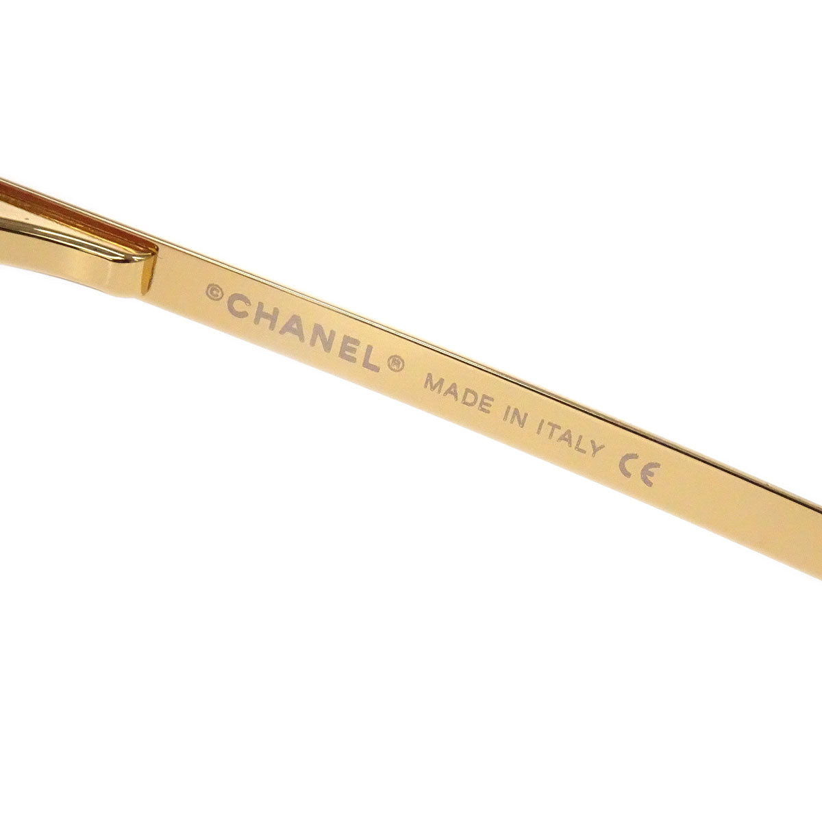 Chanel Sunglasses Eyewear Brown Rhinestone Small Good